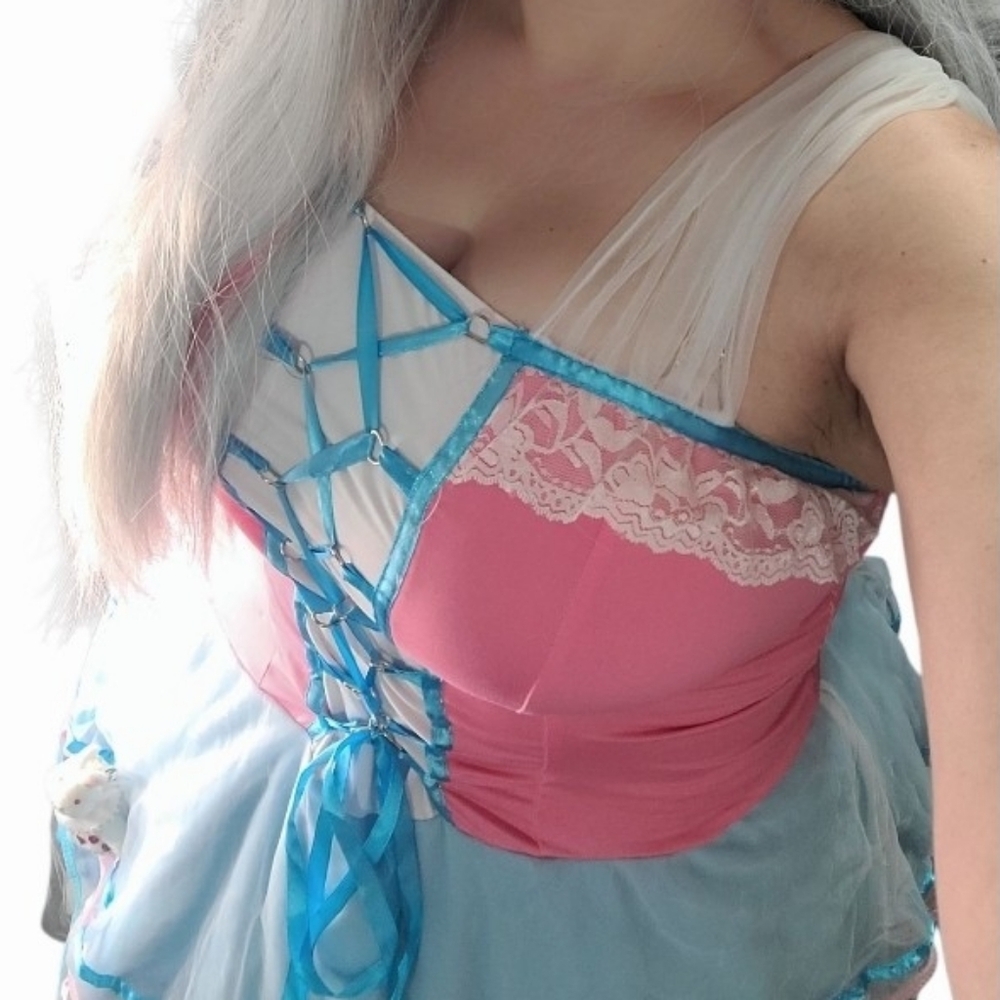 SEXY ADULT ALICE IN WONDERLAND LINGERIE COSPLAY COSTUME DRESS M